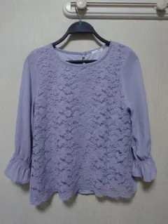 GLACIER グラシア 花柄レースブラウス 七分丈袖