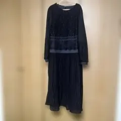 ソマリ somari 総レース 配色 ロングワンピース サイズ1