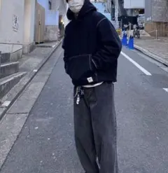 【STUSSY】CONTRAST STITCH LABEL HOODIE