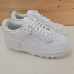 ナイキ ウィメンズ エアフォース1 シャドウ トリプルホワイト 24cm