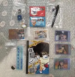 名探偵コナン 江戸川コナン　毛利蘭　缶バッジ　文房具グッズ　13個セット