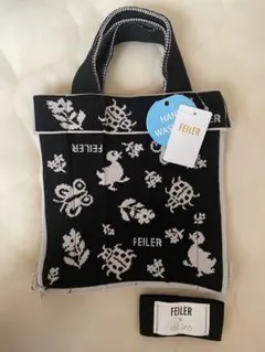 FEILER × KNT365 トートバッグ ブラック - メルカリ