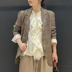 【週末お値下げ】⭐︎新品未使用⭐︎カレンソロジー　グレンチェックジャケット Curensology（カレンソロジー） ジャケット テーラードジャケット