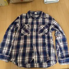 EDWIN XL チェック柄ネルシャツ厚手