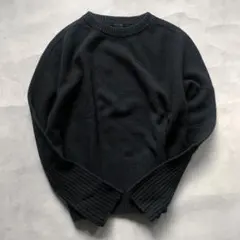 Spick&Span スピックアンドスパン ロングリブプルオーバー ニット 黒