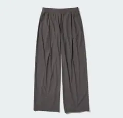 UNIQLO ウルトラストレッチエアリズムワイドパンツ M グレー