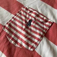 POLO RALPH LAUREN ラルフローレン ボーダー Tシャツ XL 赤のサムネイル