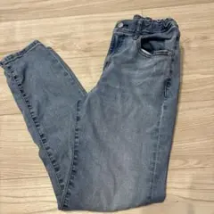 150サイズ ライトブルー ダメージデニムパンツ