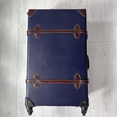 ネイビー 合成皮革 キャリーケース
