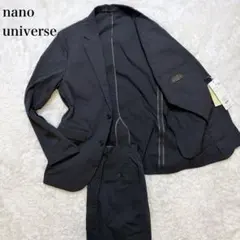 未使用級/XL✨ナノユニバース カジュアルスーツ ダメリーノ 黒