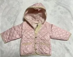 【新品】80サイズ　angesoie ピンク キルティングジャケット　コート