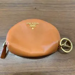 PRADA オレンジ レザー　コインケース