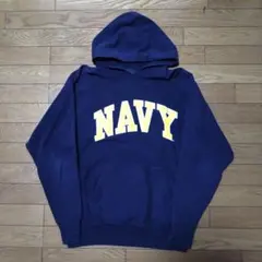 美品】スウェットパーカー古着ネイビーSTEVE & BARRY