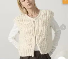 aic. ハンドニットローゲージベスト