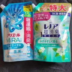 超濃縮洗剤アリエールMiRAi & レノア柔軟剤のサムネイル