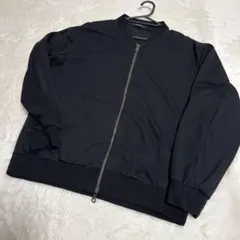 COMME CA ISM 黒 ジップアップジャケット L 薄手