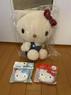 ハローキティ ぬいぐるみと小物ケースセット