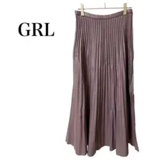 グレイル　プリーツスカート　ピンク　冬　裏起毛　合成皮革　上品　Mサイズ 綺麗め