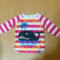 ゴッサム★くじらボーダーロングTシャツのサムネイル