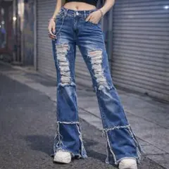 k*a様 【archive】　flared denim jeans　y2k 00のサムネイル