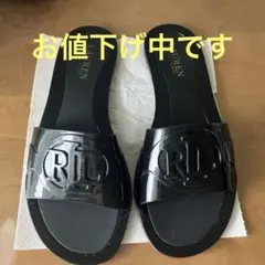 LAUREN RALPH LAUREN ラバーサンダル ブラックのサムネイル