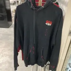 【A191】DIESEL ダメージ加工 フード付きパーカー