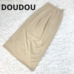 DOUDOU　ドゥドゥ　フロントタックスカート　F　イエロー　ロングスカートのサムネイル