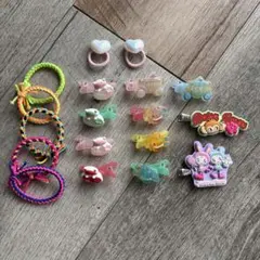 ヘアゴム ヘアクリップ ラバークリップ いろいろセット ナルミヤ