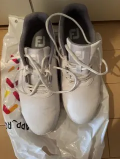 FootJoy ゴルフシューズ ホワイト グレーのサムネイル