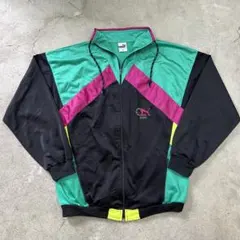 PUMA プーマ トラックジャケット レトロ マルチカラー 90s 刺繍ロゴ