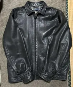 Polo by Ralph Lauren 黒レザーライダージャケット L