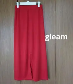 gleam　タイトスカート　前スリット　ロングスカート