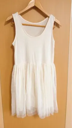 ノースリーブチュール ワンピース★M即購入禁止