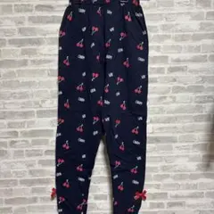 チェリー柄ネイビーボトムス　120センチ