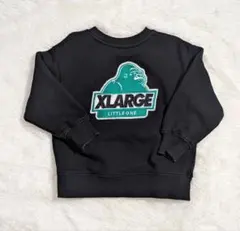 XLARGE KIDS トレーナー 100 ブラック ゴリラロゴ 裏毛