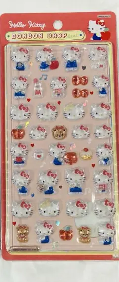ハローキティ ボンボンドロップ シール　第一弾　赤　正規品