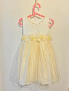 キッズ ドレス 130cm パール 花飾りのサムネイル