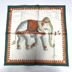 Jim Thompson シルクスカーフ 象デザイン 41センチ