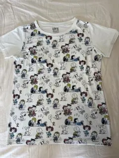 UNIQLO UT PEANUTS スヌーピー 総柄 Tシャツ レディースL
