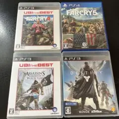 PS4.3ゲーム4本セット。