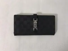 本物グッチGUCCI本革レザーGG柄ジャッキー二つ折り長財布サイフ札入れ