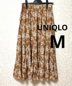 ユニクロ　ポール & ジョー ティアードスカート　Mサイズ　34ブラウン