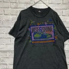 USA製90sヴィンテージTシャツ！シングルステッチ　グレー半袖古着　L 5
