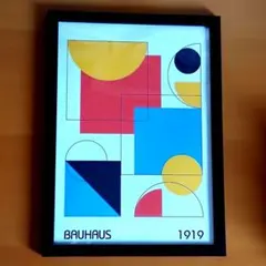バウハウス　BAUHAUS 1919 アートポスター 額装済みのサムネイル