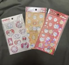 シール　ちいかわ　キラキラシール　ベイマックス　ウォーターシール