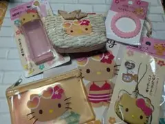 ハローキティ 日焼けキティグッズ６点セット