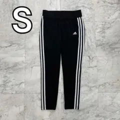 アディダス　トラックパンツ　ブラック　メンズ　S パフォーマンスロゴ　刺繍ロゴ