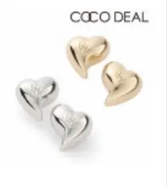 COCO DEAL ハートモチーフ ピアス ゴールド