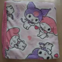 サンリオ★KUROMI MY MELODY★裏ボアブランケット★70×100♪♪