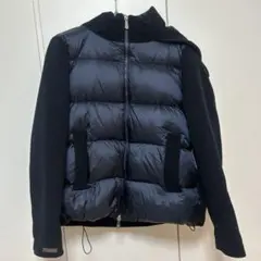 MONCLER ブラックダウンジャケット 3MCR10-00209 サイズ2 - メルカリ